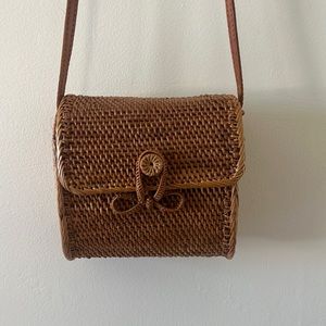 Anthropologie Rattan / Wicker Basket Purse
